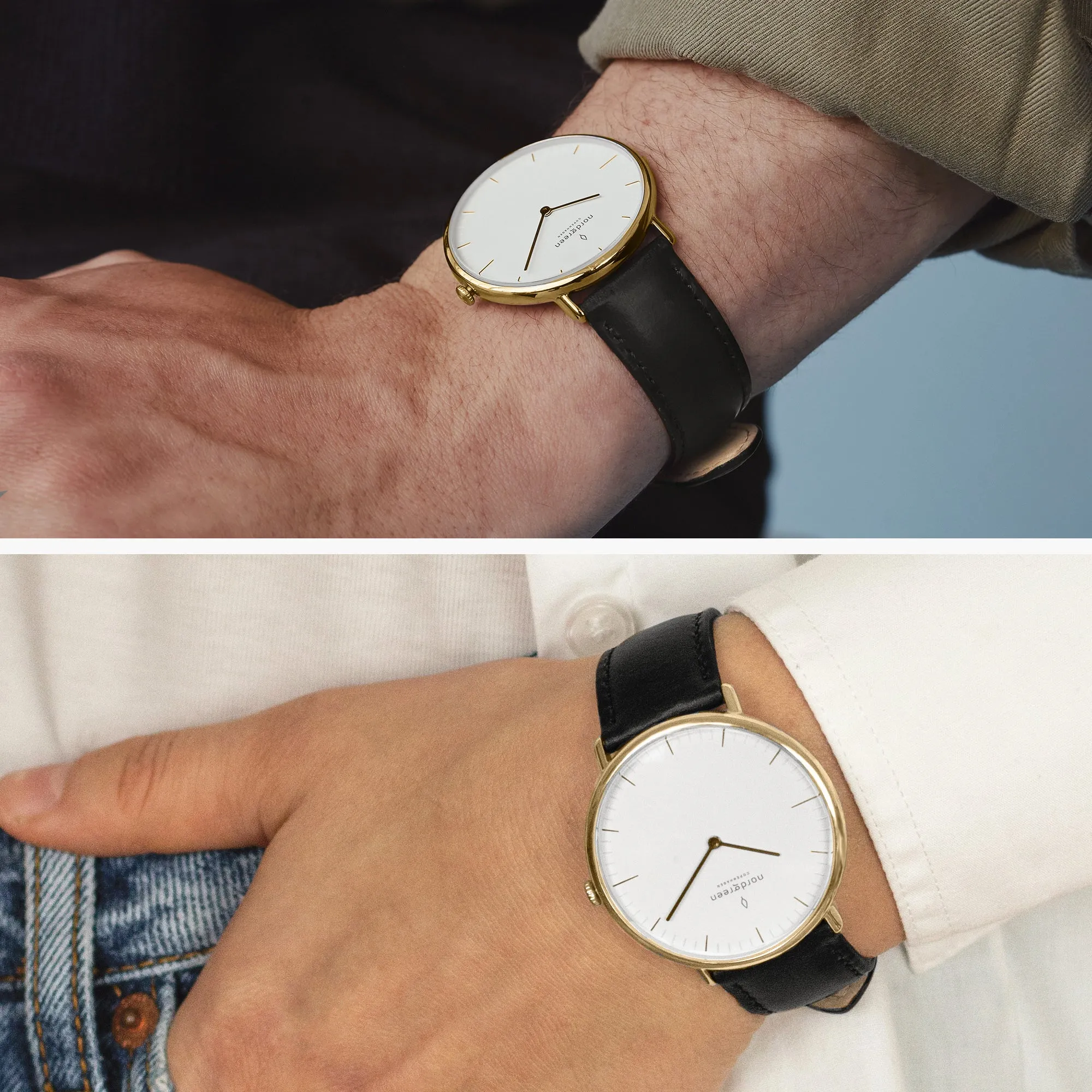 Native | Navy Dial - Black Vegan Leather