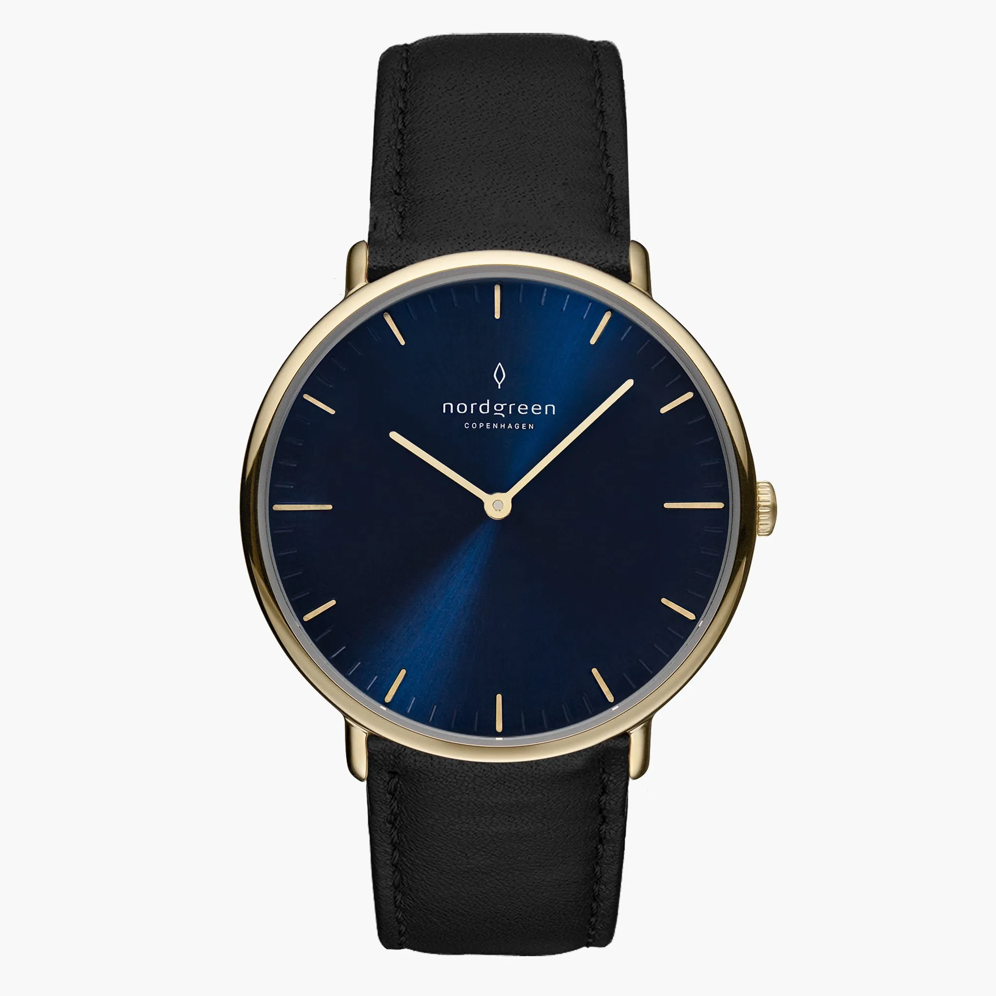 Native | Navy Dial - Black Vegan Leather