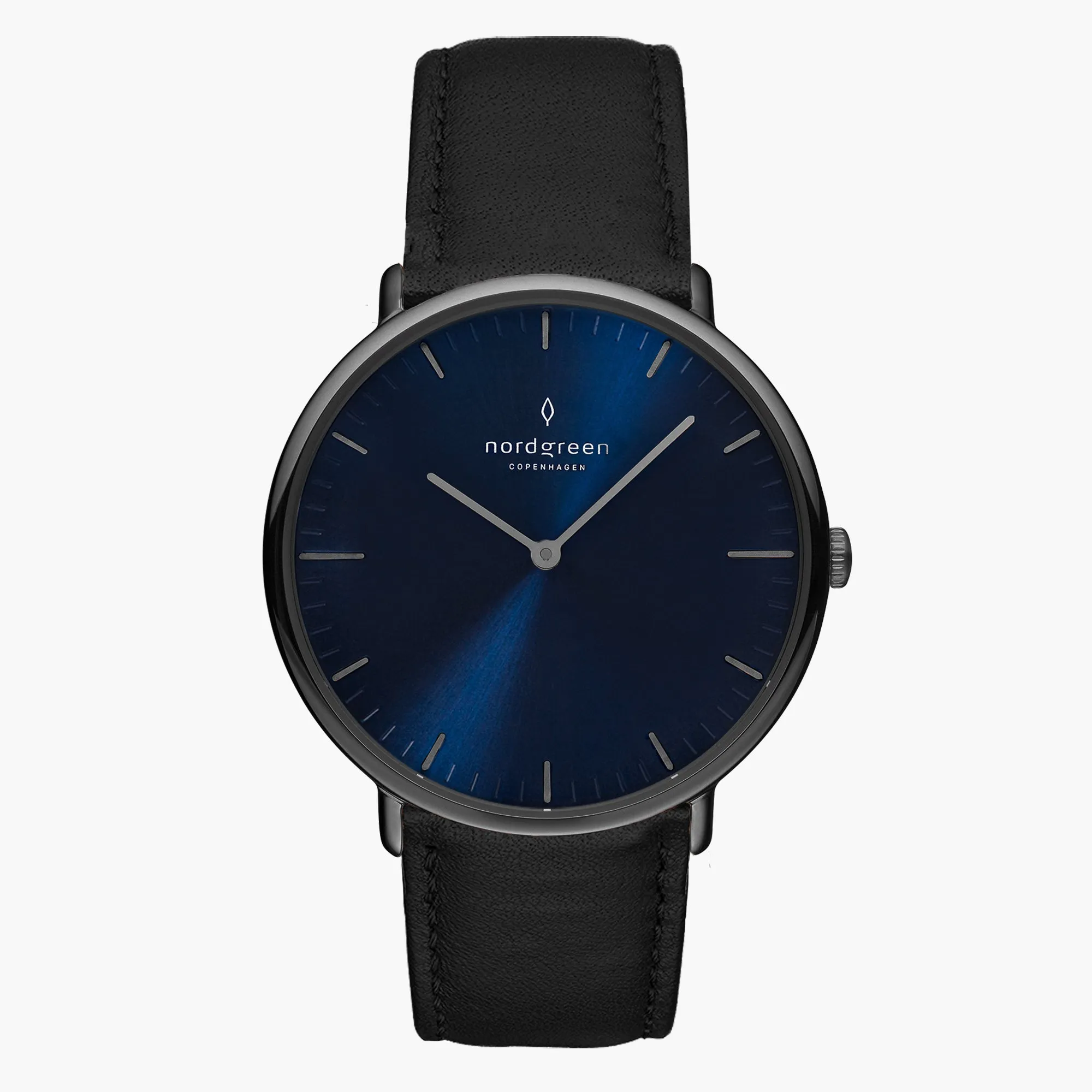 Native | Navy Dial - Black Vegan Leather