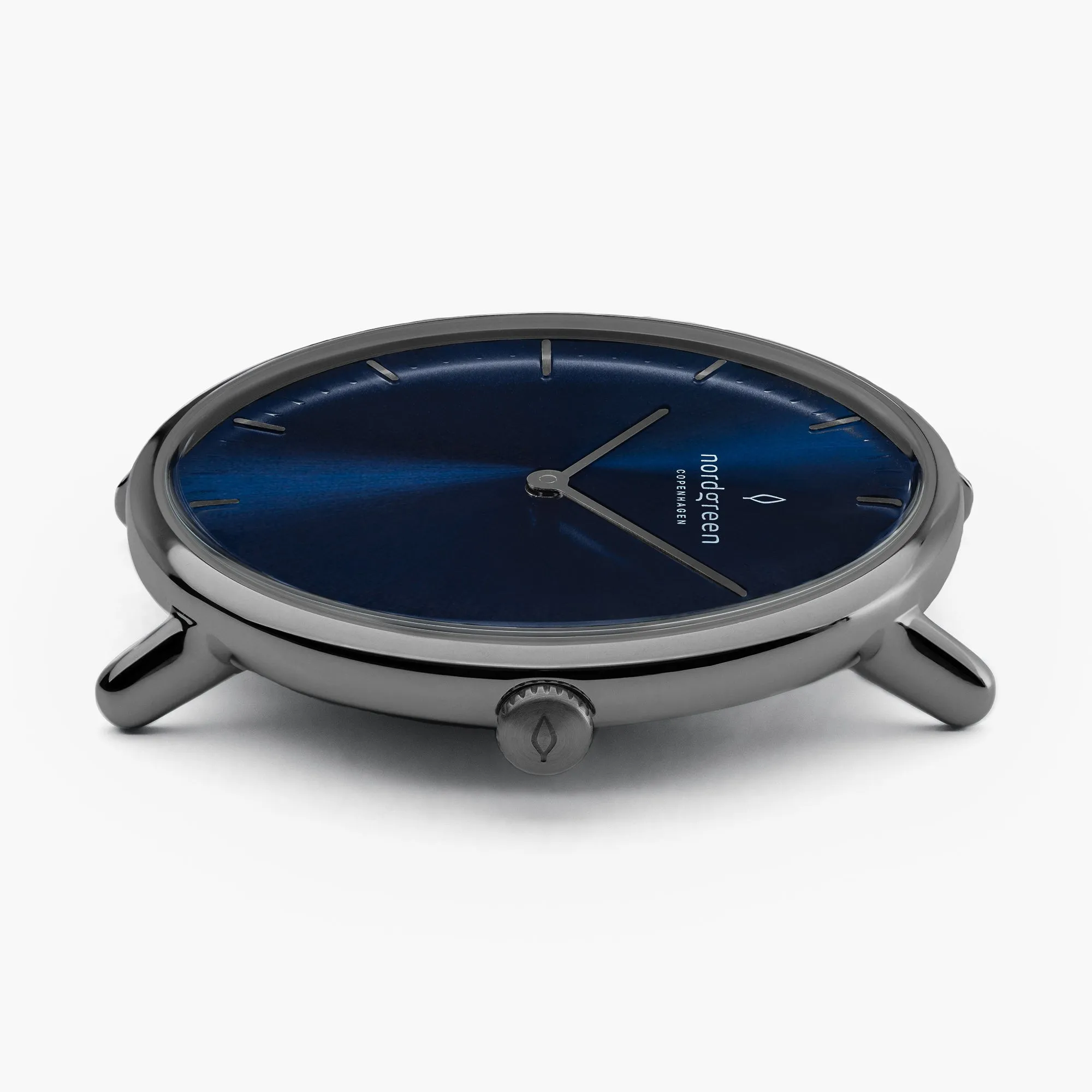 Native | Navy Dial - Black Vegan Leather