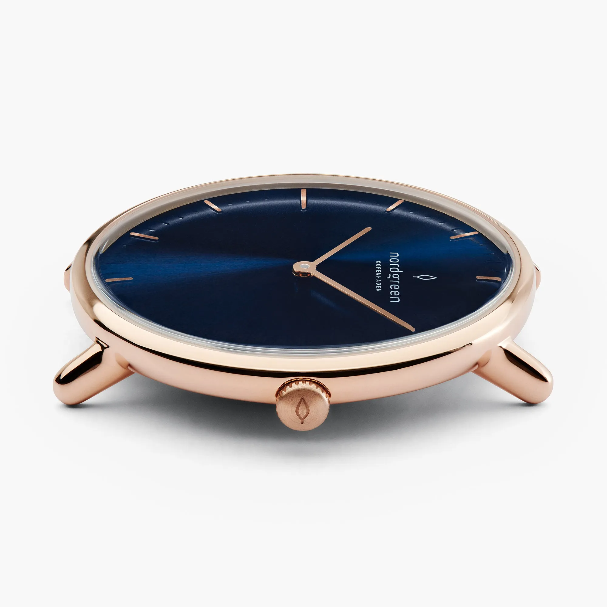 Native | Navy Dial - Black Vegan Leather