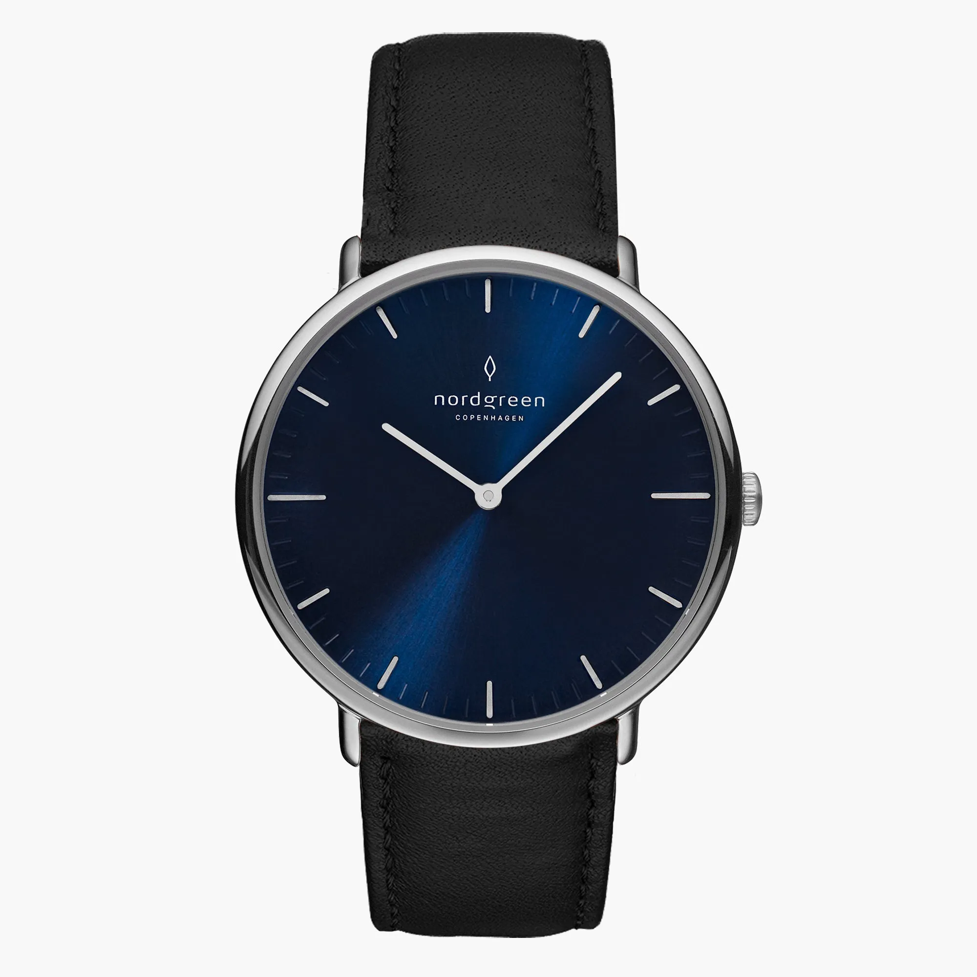Native | Navy Dial - Black Vegan Leather