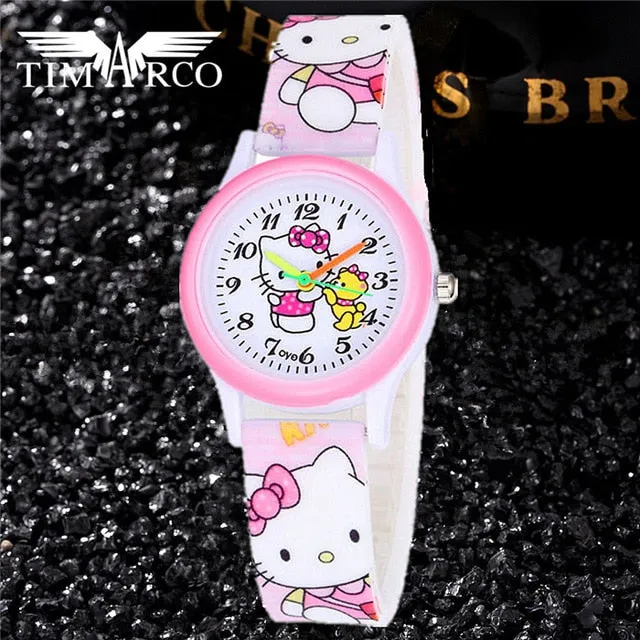 New Kid Cute Cartoon Brand Silicone Strap Watches Enfants Girls
