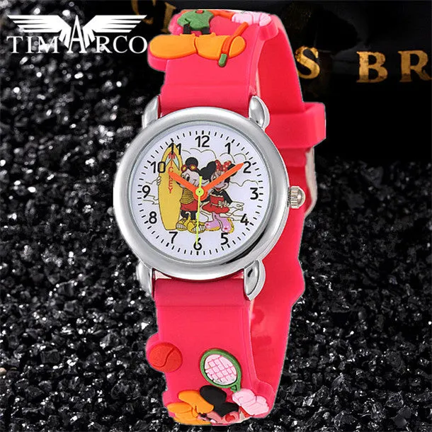 New Kid Cute Cartoon Brand Silicone Strap Watches Enfants Girls