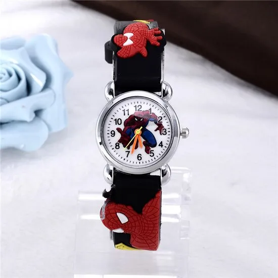 New Spider man boy Watch Kid Child Cartoon Watches Fashion High Quality Girls Wristwatch Hot Sale Cute Jelly Colorful Clock