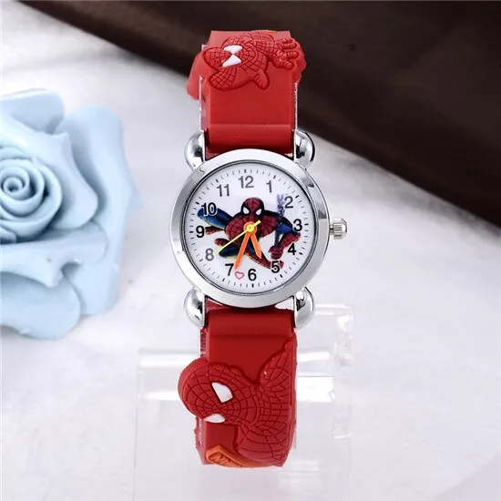 New Spider man boy Watch Kid Child Cartoon Watches Fashion High Quality Girls Wristwatch Hot Sale Cute Jelly Colorful Clock