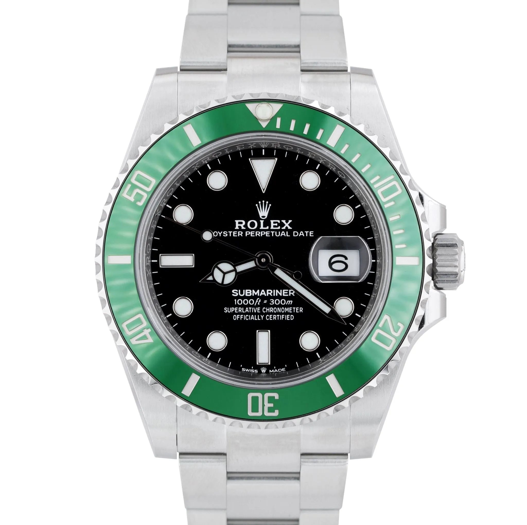 NEW STICKERED APRIL 2024 Rolex Submariner 41mm Date GREEN KERMIT 126610 LV BOX