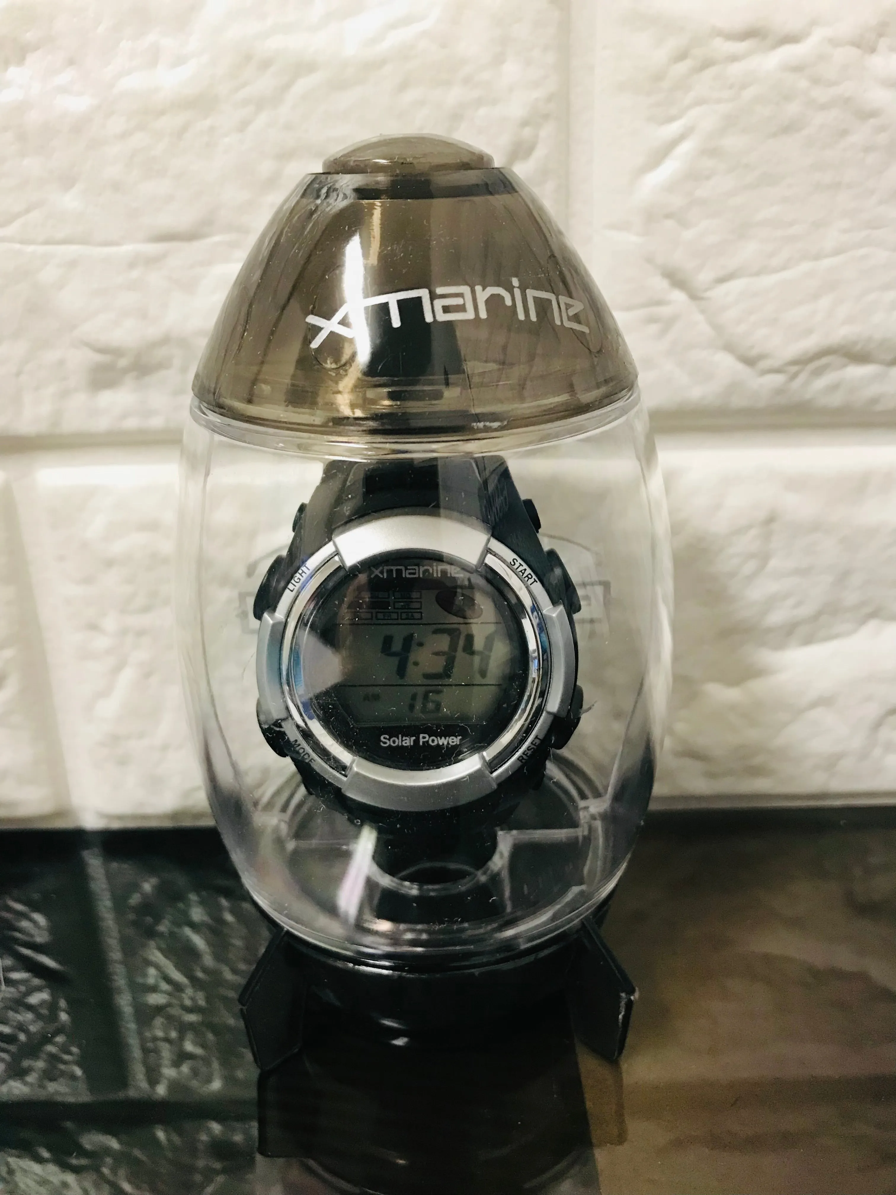 New Xmarine Solar powered Digital Watch! Natural Light charges battery to last! Grey