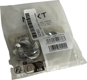 Next Metallic Silver Tone Statement Swirl Button Earrings Made With Recycled Iron One Size