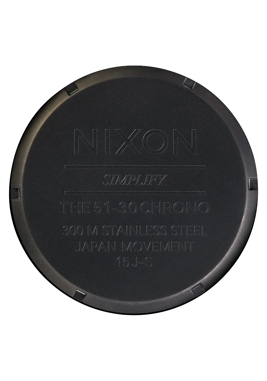 Nixon - 51-30 Chrono Watch Matte Black/Gold