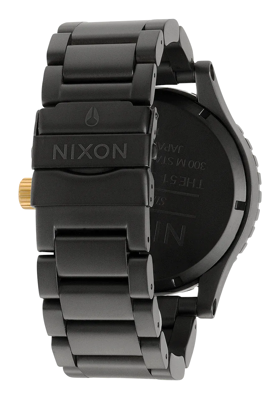 Nixon - 51-30 Chrono Watch Matte Black/Gold