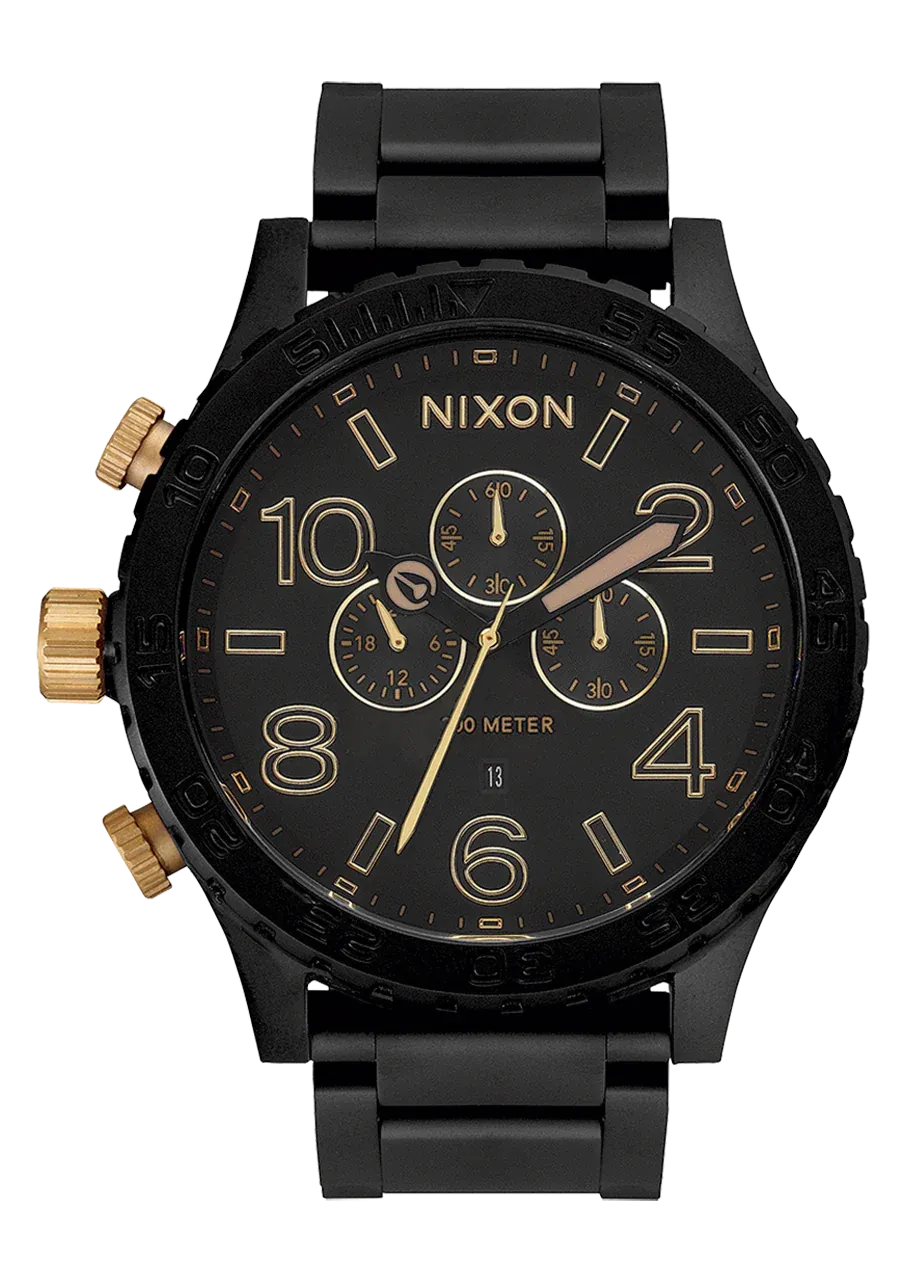 Nixon - 51-30 Chrono Watch Matte Black/Gold