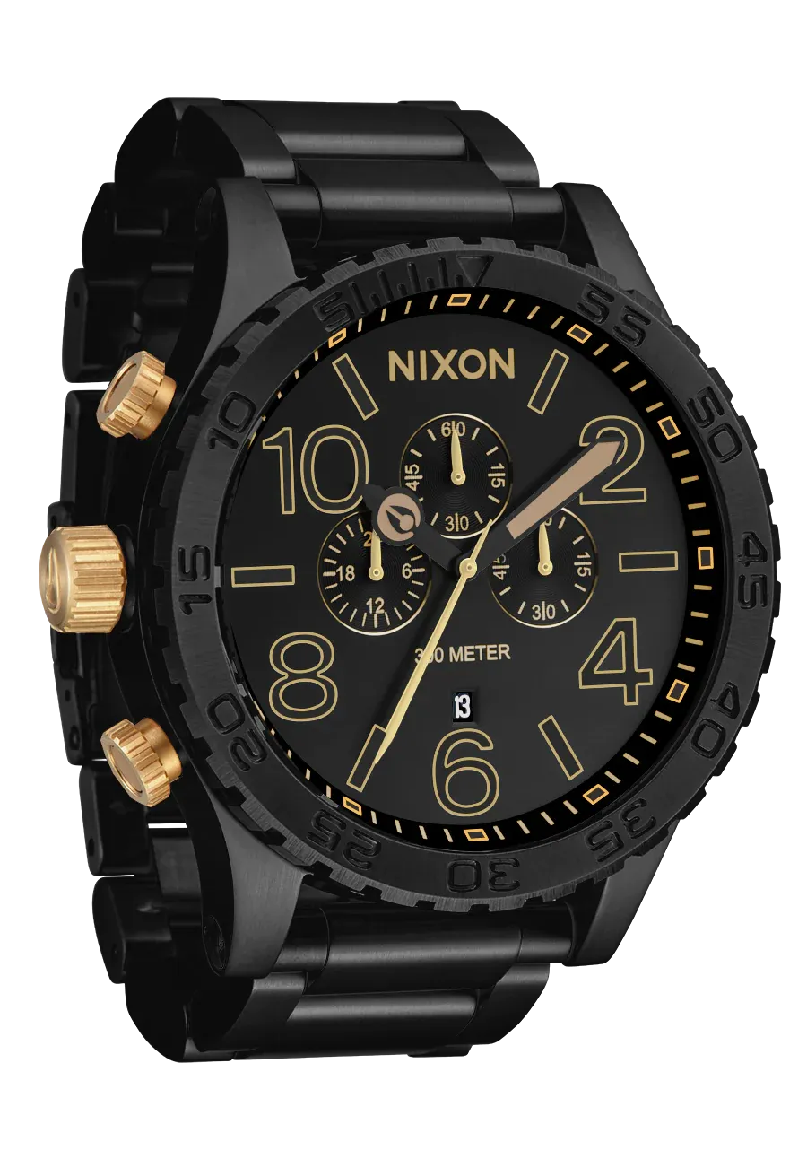 Nixon - 51-30 Chrono Watch Matte Black/Gold