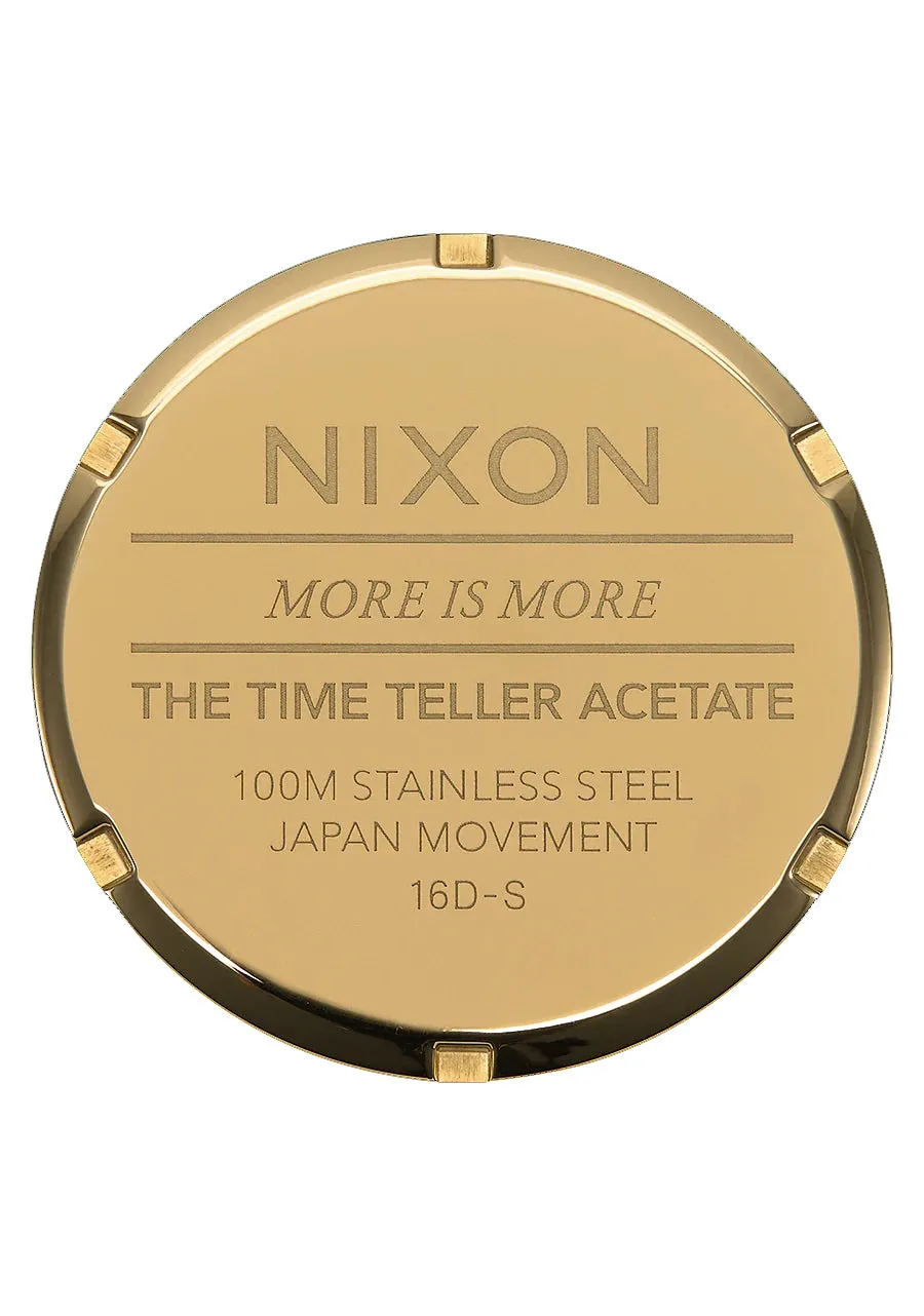 Nixon Time Teller Acetate Cream Tortoise