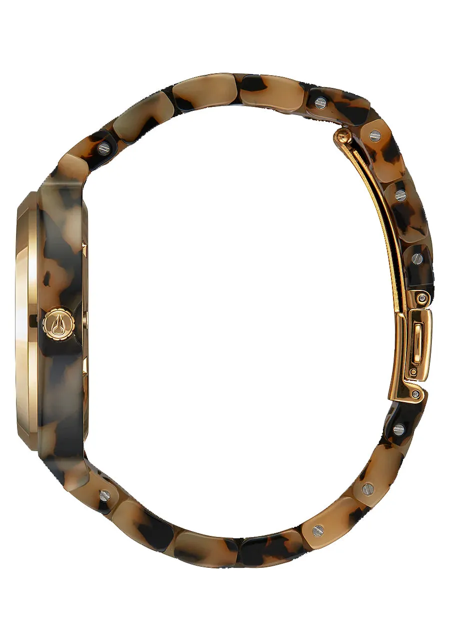 Nixon Time Teller Acetate Cream Tortoise