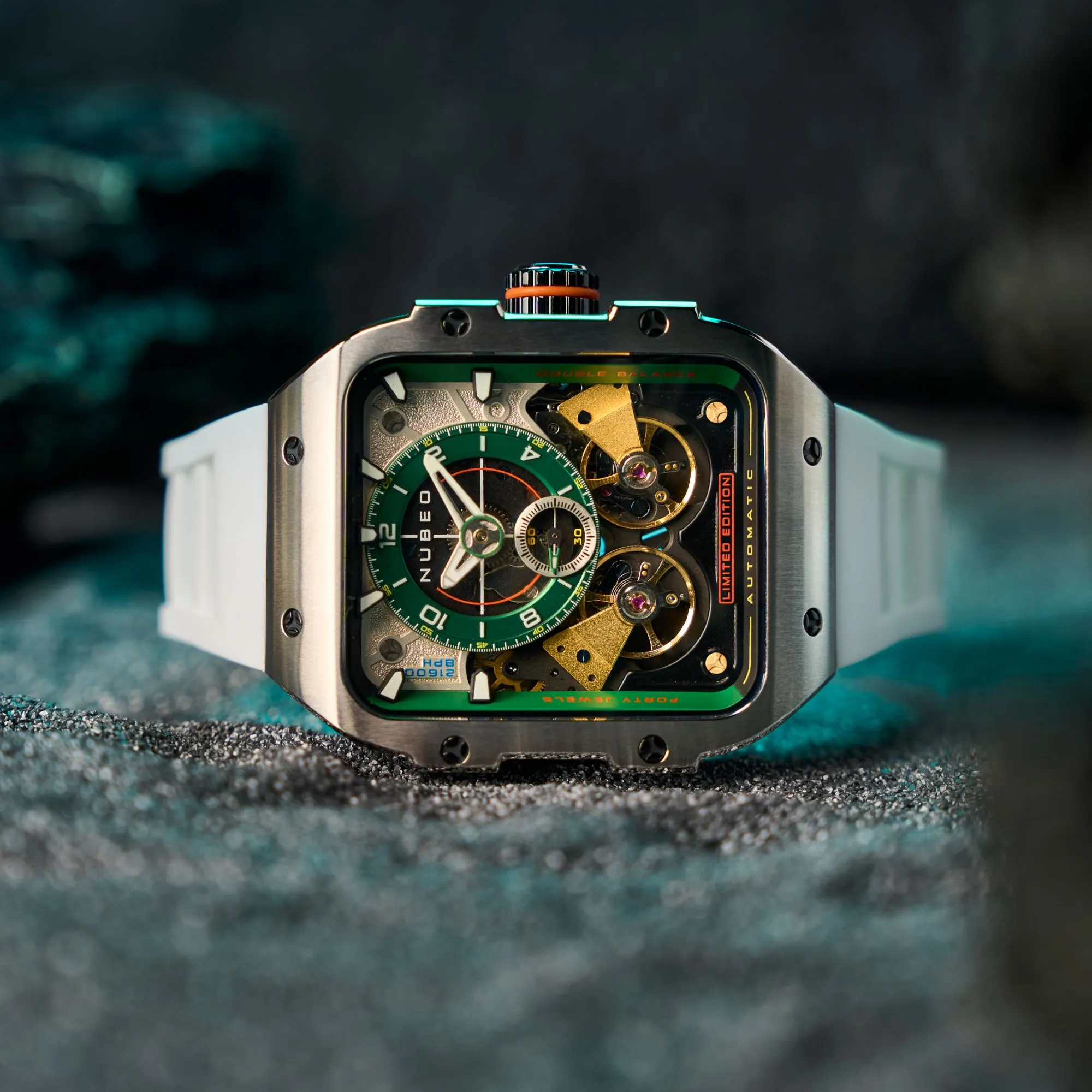 Nubeo Maven Automatic Silver Green Lmited Edition