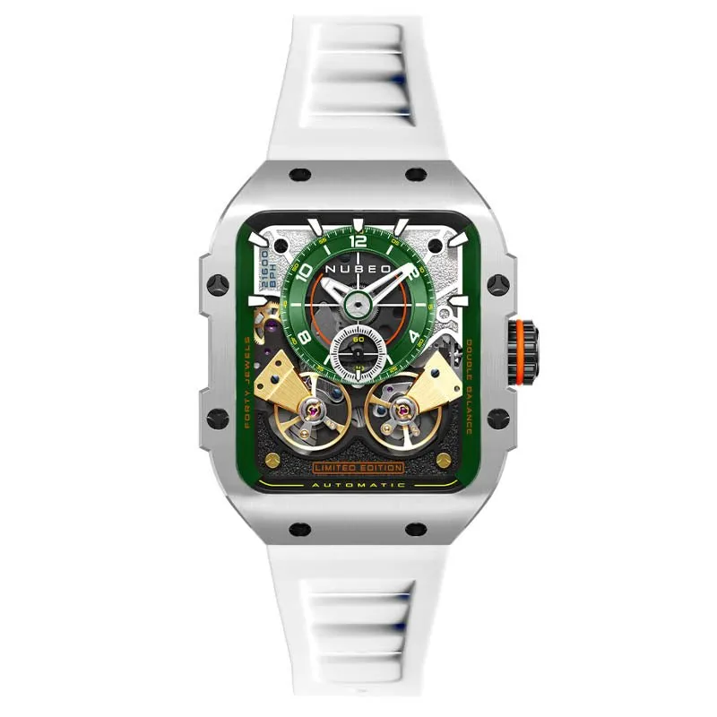 Nubeo Maven Automatic Silver Green Lmited Edition