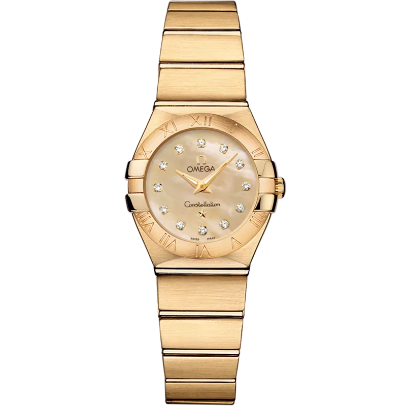 Omega Constellation 24 mm, yellow gold on yellow gold