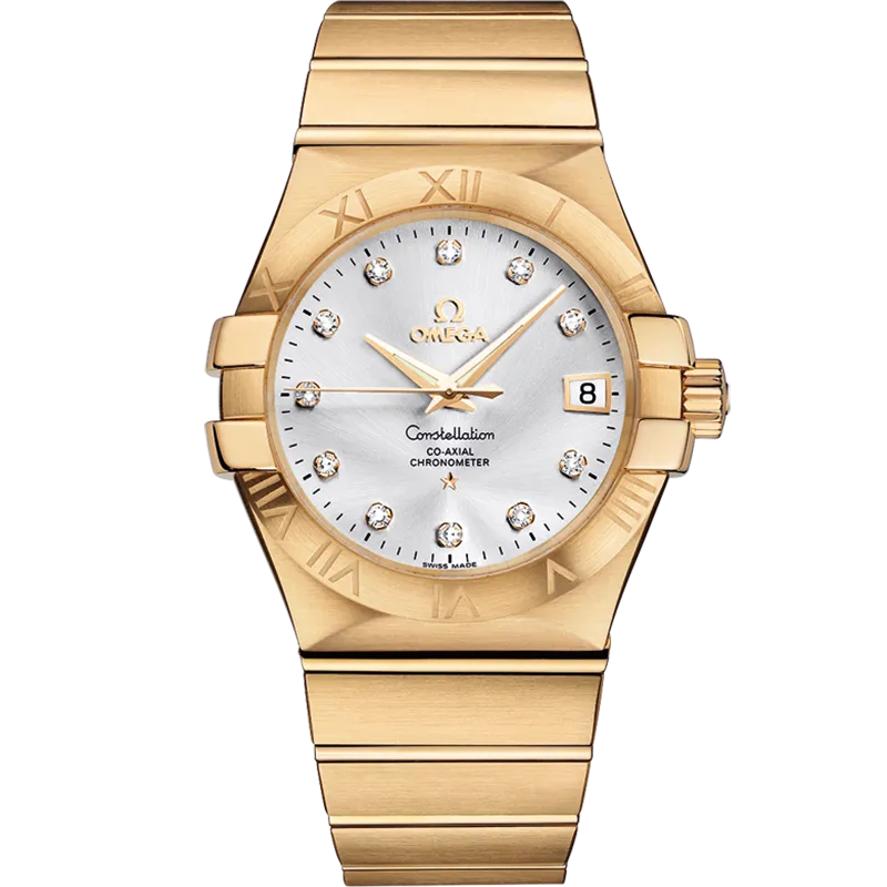Omega Constellation 35 mm, yellow gold on yellow gold