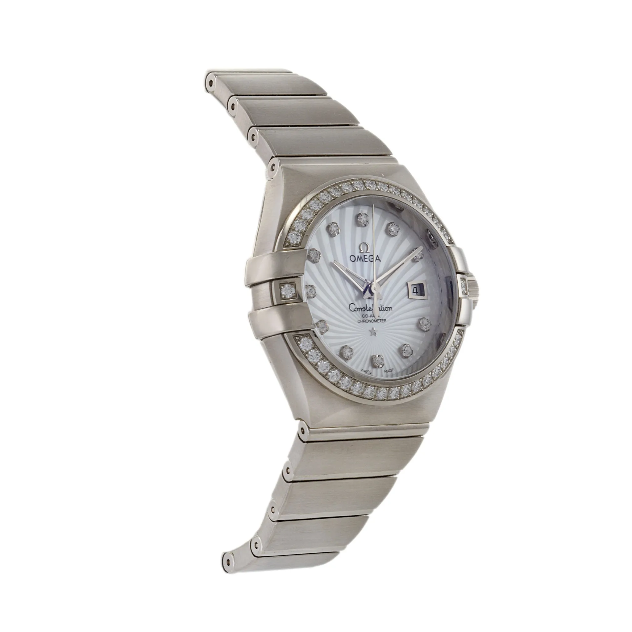Omega Constellation Chronometer 18K White Gold with Diamonds