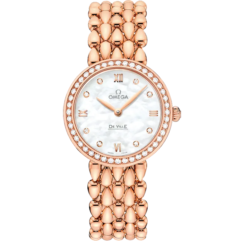 Omega De Ville Prestige 27.4 mm, red gold on red gold