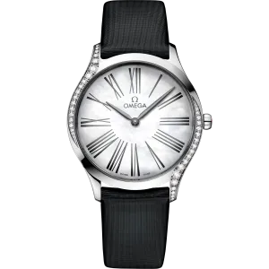 Omega De Ville Trésor 36 mm, steel on fabric strap