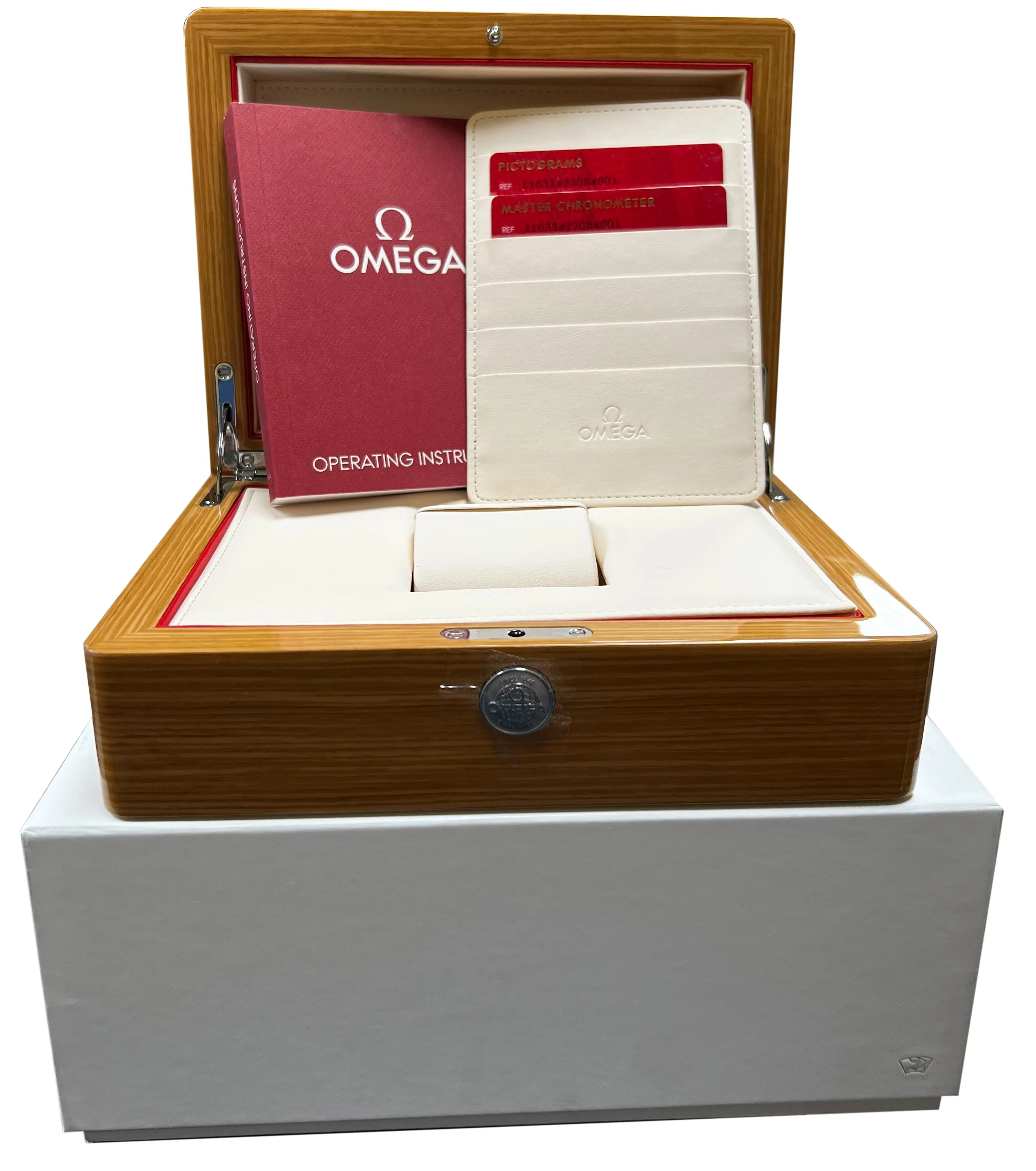 Omega Seamaster 300 Co-Axial 42mm Stainless White Watch 210.32.42.20.04.001 BOX