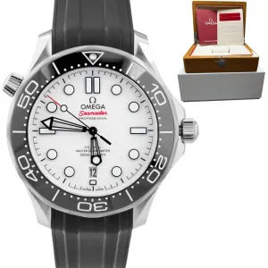 Omega Seamaster 300 Co-Axial 42mm Stainless White Watch 210.32.42.20.04.001 BOX
