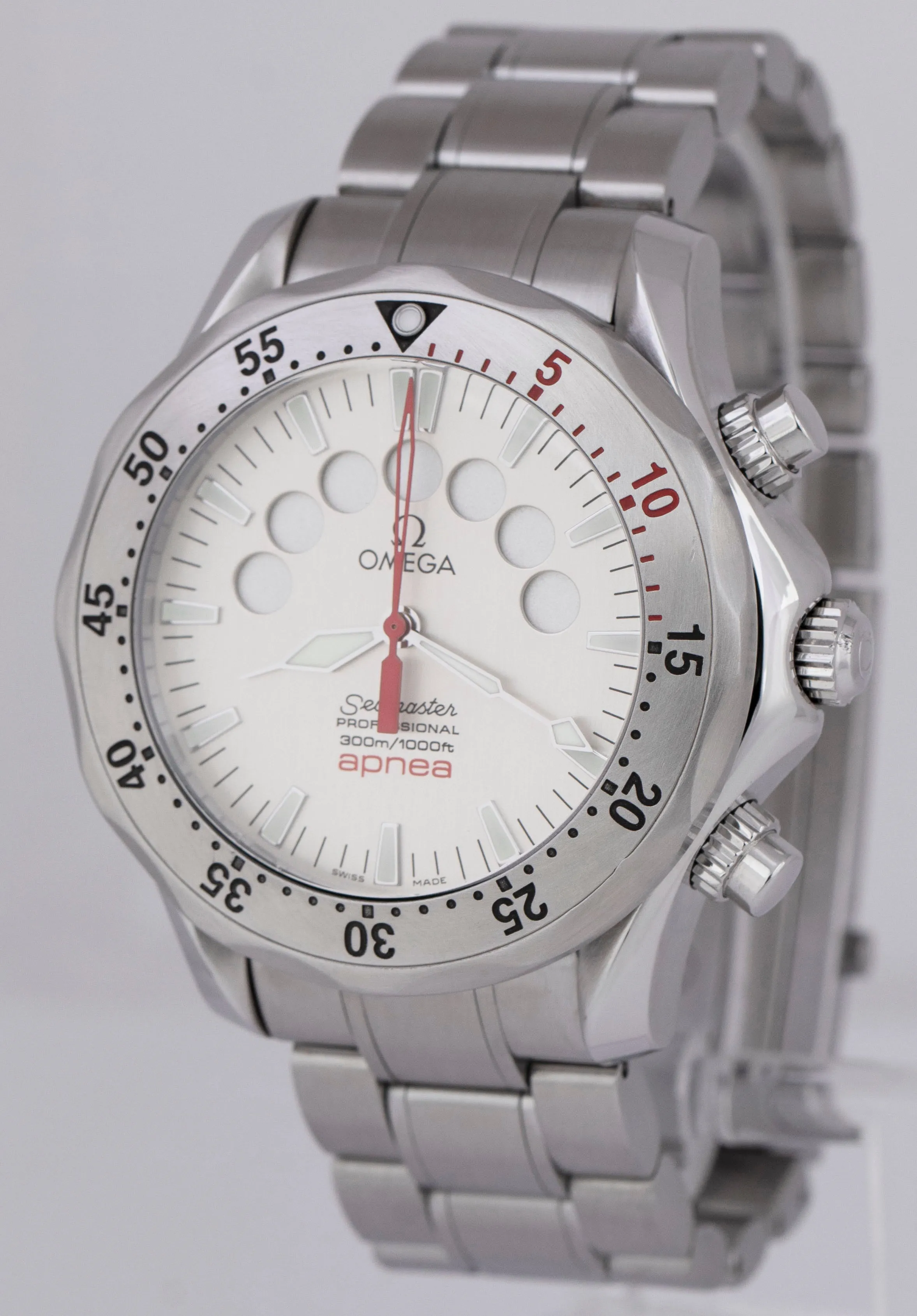 Omega Seamaster 41.5mm Apnea 2595.30 Jacques Mayol Steel Watch 2595.30.00 B P