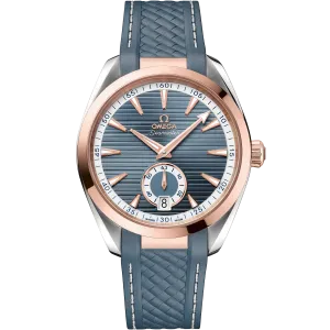 Omega Seamaster Aqua Terra 150M 41 mm, steel - Sedna™ gold on rubber strap