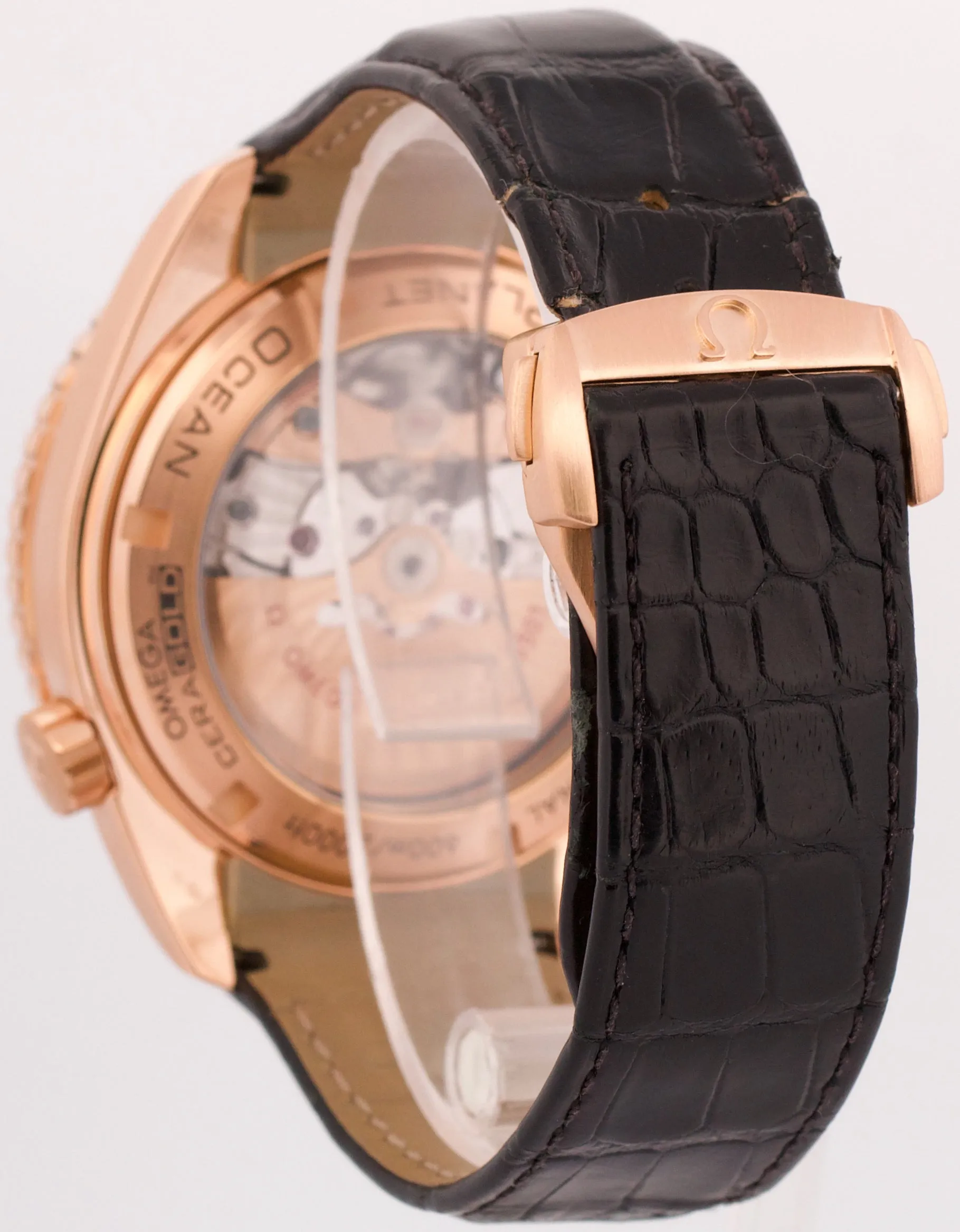 Omega Seamaster Planet Ocean 45.5mm BLACK 18K Gold 232.63.46.21.01.001 Watch BOX