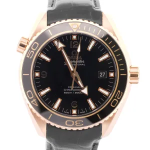 Omega Seamaster Planet Ocean 45.5mm BLACK 18K Gold 232.63.46.21.01.001 Watch BOX