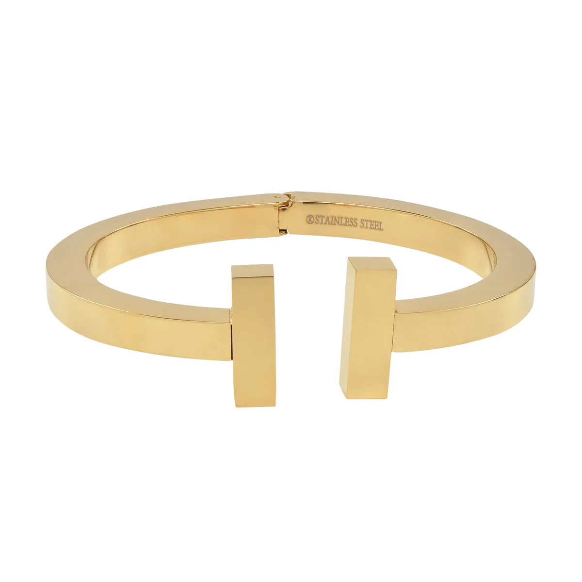 Open Thick Double Bar Cuff