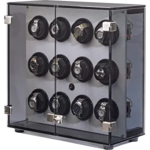 Orbita Milano 12-Unit Watch Winder In White Leatherette