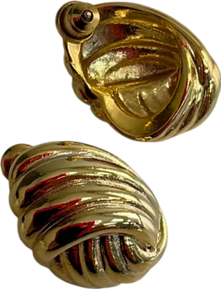 Orelia Metallic Statement Oval Woven Stud Earrings One Size