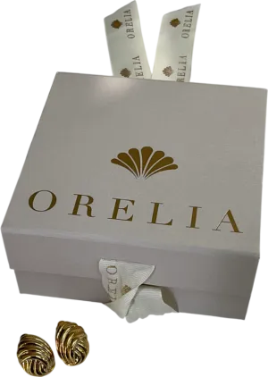 Orelia Metallic Statement Oval Woven Stud Earrings One Size