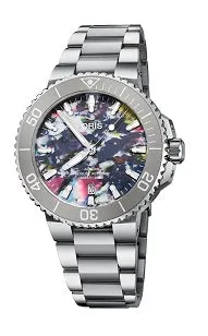 ORIS AQUIS UPCYCLE 41.5 MM Stainless Steel Dive Watch 01 733 7766 4150-Set