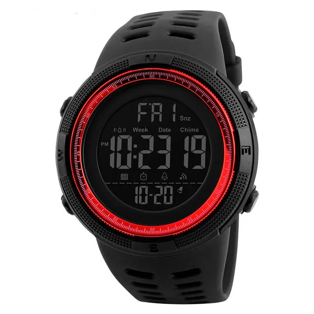 Outdoor Sport Watch Men Clock Multifunction Watches Alarm Chrono 5Bar Waterproof Digital Watch