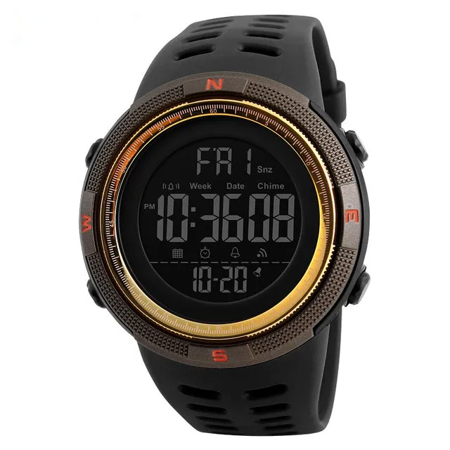 Outdoor Sport Watch Men Clock Multifunction Watches Alarm Chrono 5Bar Waterproof Digital Watch