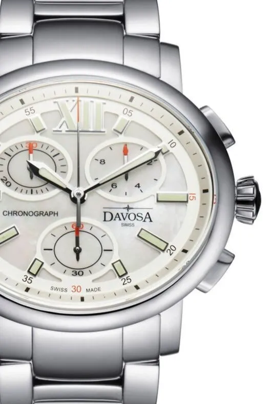 Oval Edition Quartz Chronograph White Ladies Watch 16857815
