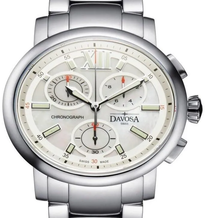 Oval Edition Quartz Chronograph White Ladies Watch 16857815