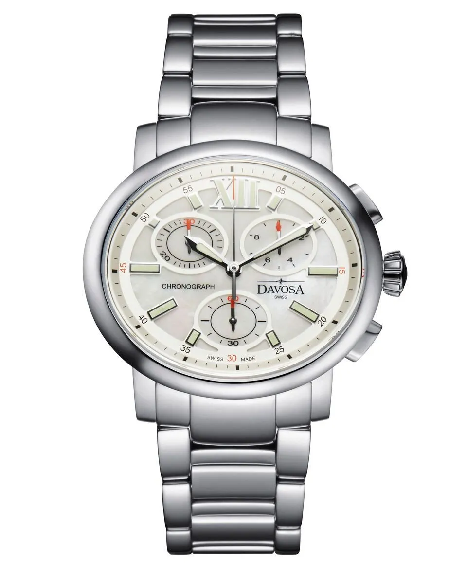 Oval Edition Quartz Chronograph White Ladies Watch 16857815