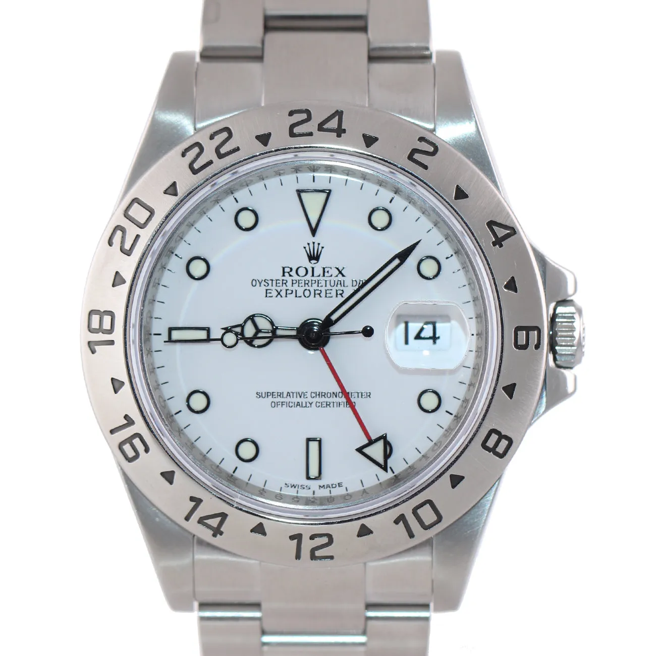 PAPERS 2009 ENGRAVED REHAUT Rolex Explorer II 16570 Polar 40mm Date 3186 Watch