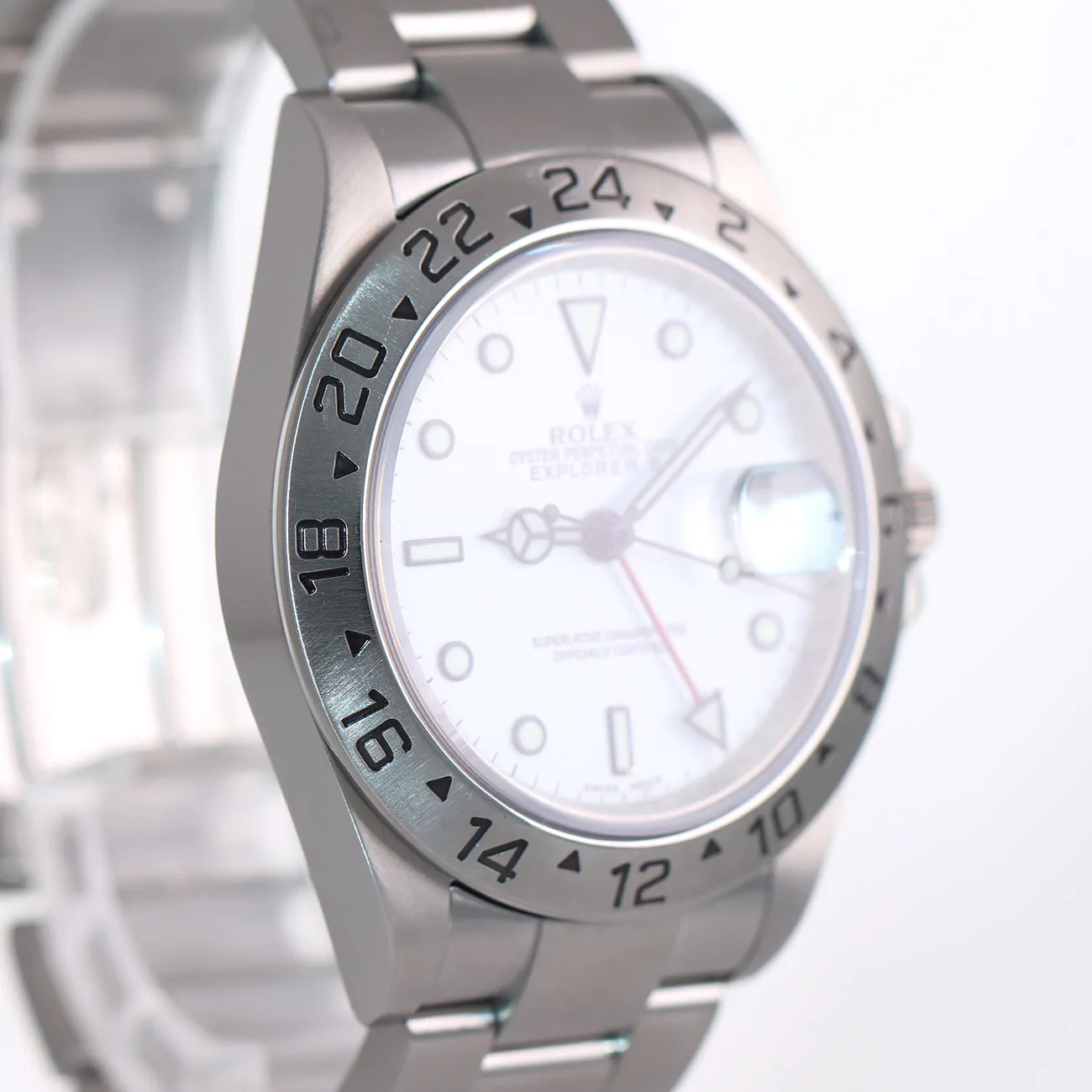 PAPERS 2009 ENGRAVED REHAUT Rolex Explorer II 16570 Polar 40mm Date 3186 Watch