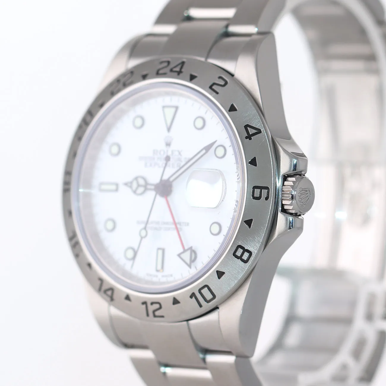 PAPERS 2009 ENGRAVED REHAUT Rolex Explorer II 16570 Polar 40mm Date 3186 Watch