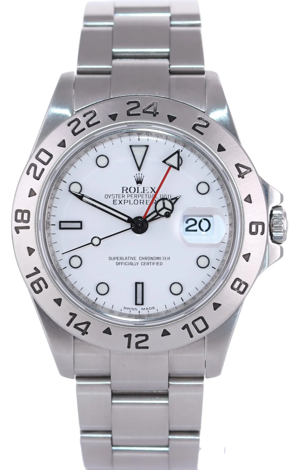 PAPERS ENGRAVED REHAUT Rolex Explorer II 16570 Polar 3186 Watch Box V Serial