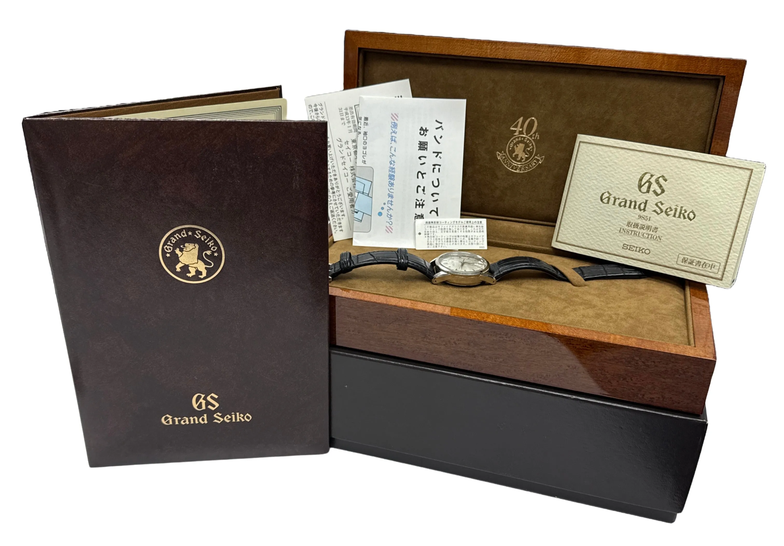 PAPERS Grand Seiko Elegance 40th Anniversary SILVER 18K Gold 36mm SBGR007 BOX