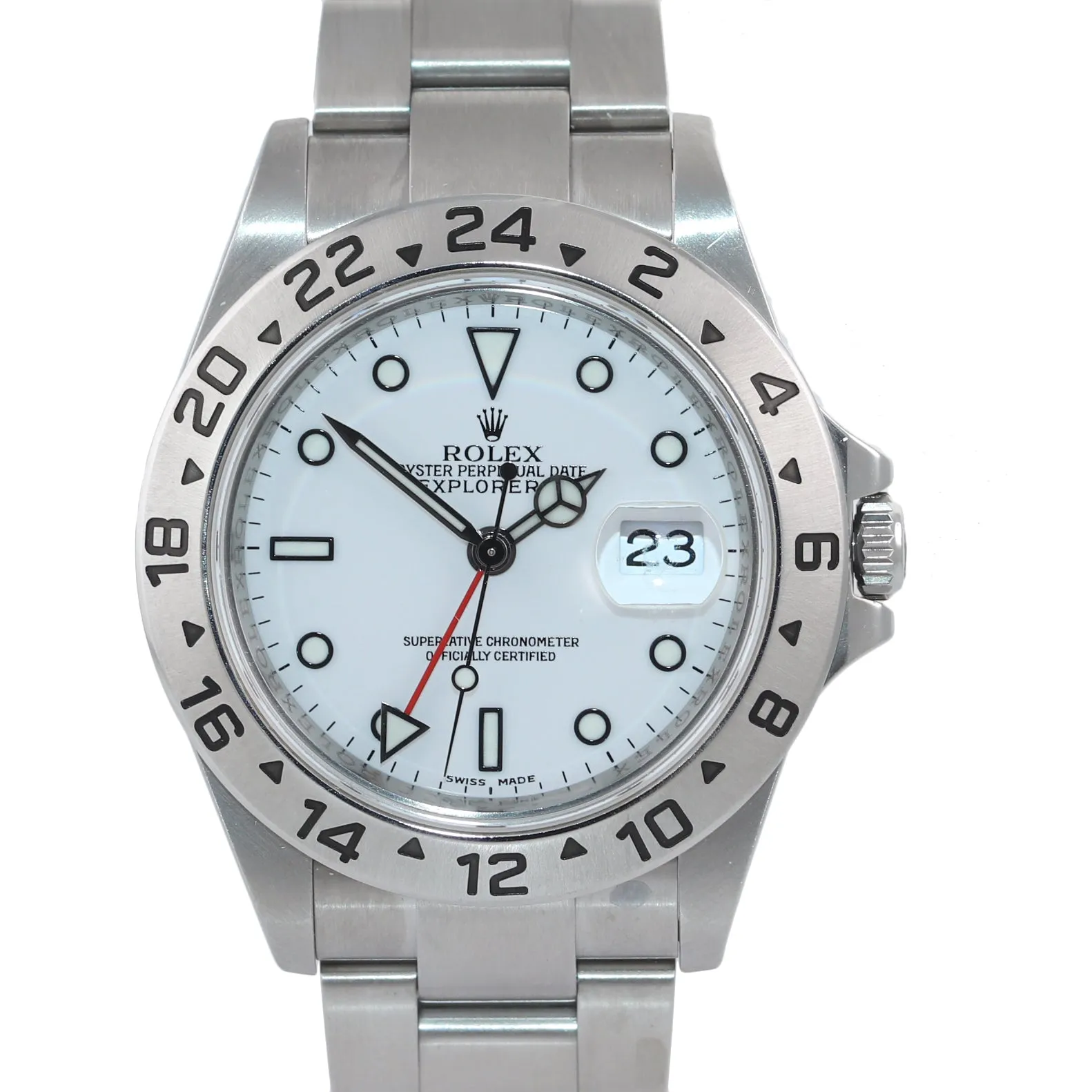PAPERS RANDOM SERIAL 2010 Rolex Explorer II 16570 Polar 40mm 3186 GMT Watch