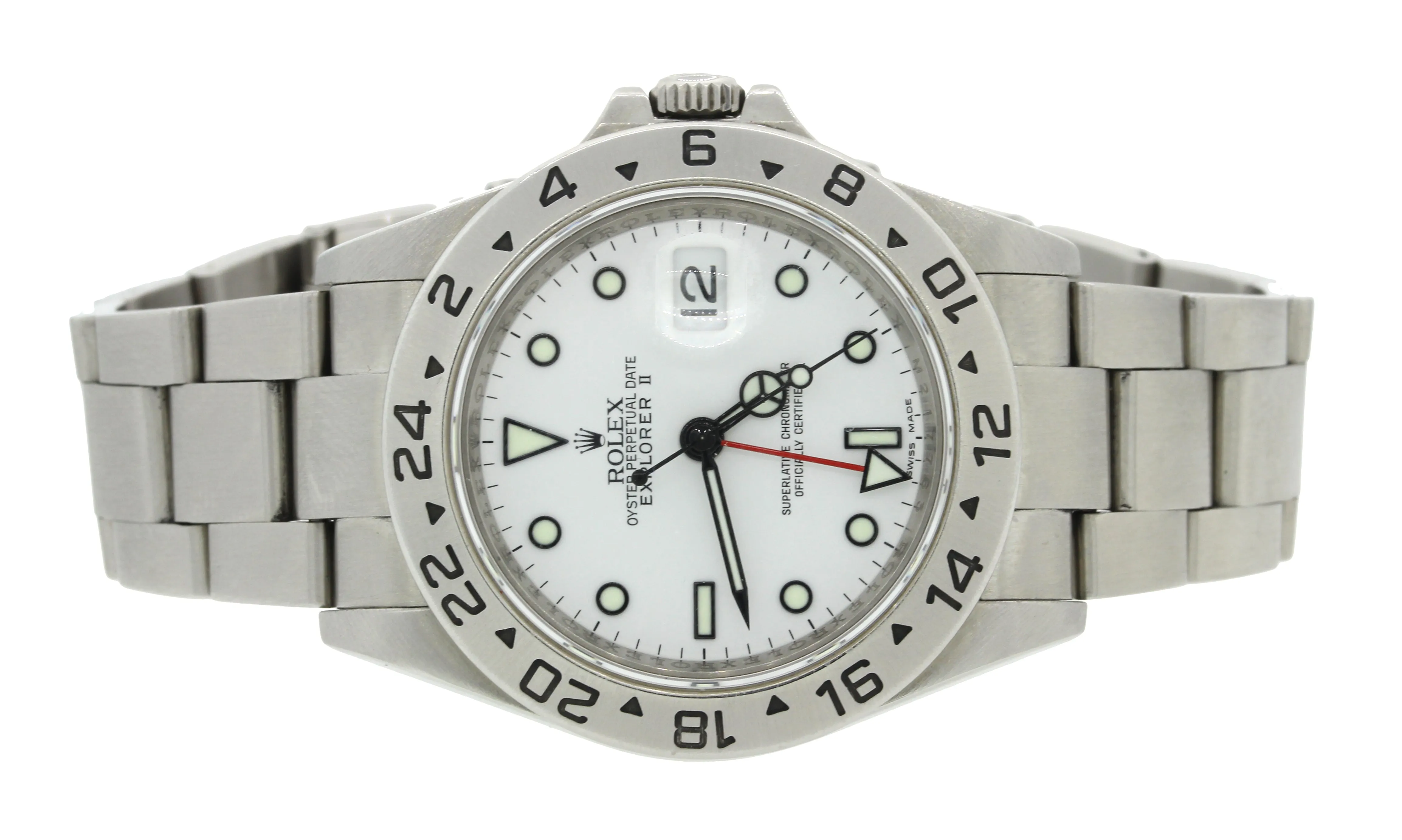 PAPERS UNPOLISHED Rolex Explorer II 16570 Polar 40mm 3186 GMT Watch Box