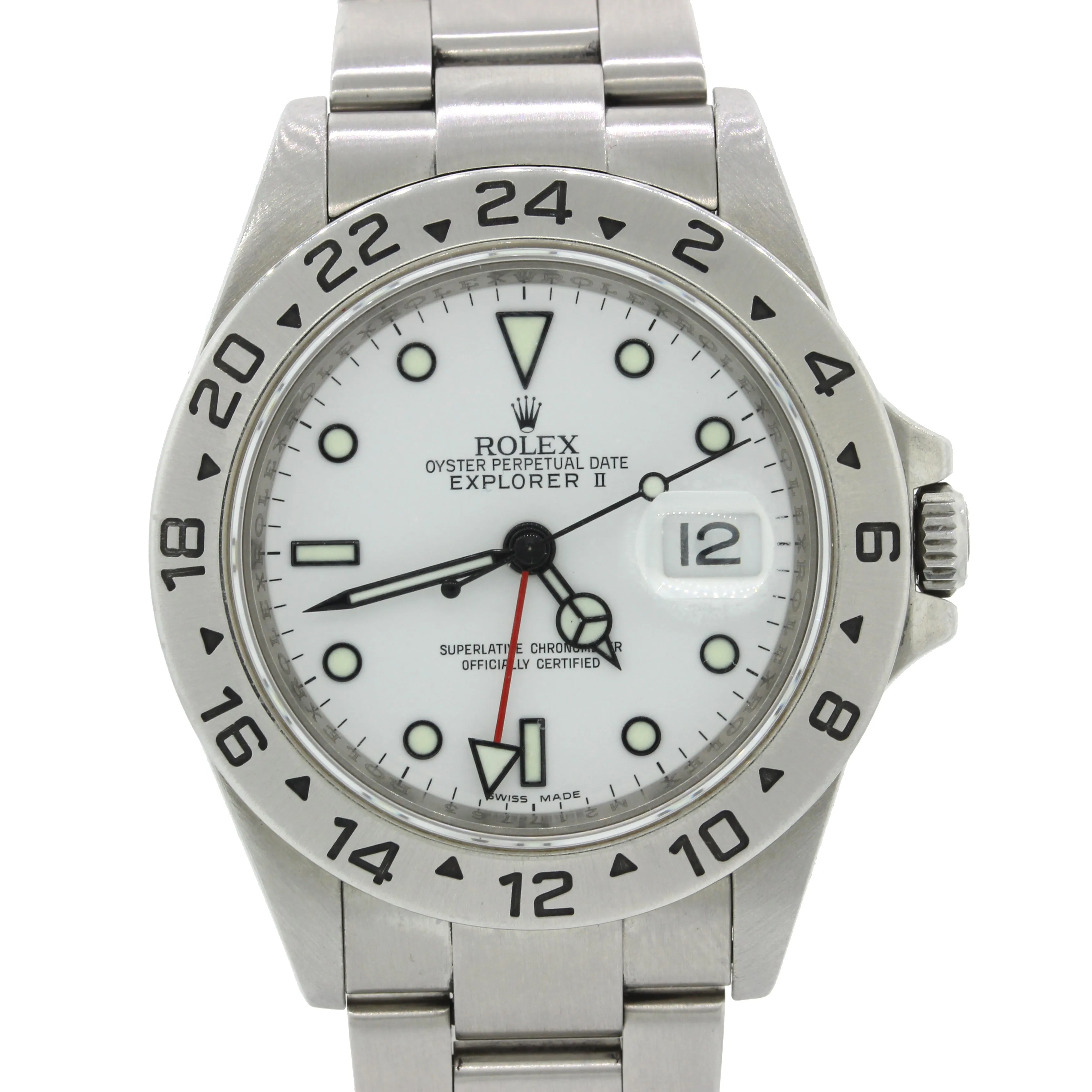 PAPERS UNPOLISHED Rolex Explorer II 16570 Polar 40mm 3186 GMT Watch Box